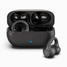 JLab Flex Open Wireless Bluetooth In-Ear Earbuds Clip-On Cuff Design - Black
