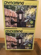 Dynaming 8 Pack Solar Post Lights Outdoor Decorative Post Cap Light Solar Power