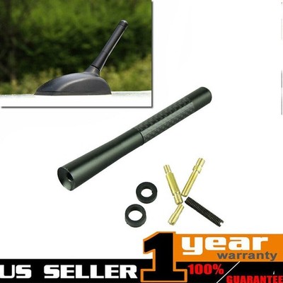 4.7'' Carbon Fiber Car Antenna Radio FM Antena Black Screw for Universal  Car Oku