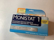MONISTAT 1 Day Vaginal Antifungal Treatment PLUS CREAM Combo Pack Exp 4/27