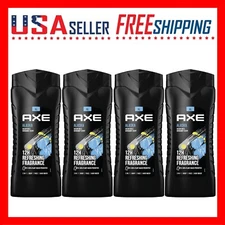 Axe Body Wash Alaska Ocean Air Bergaomot 3 In 1 Body Face 400ml, 13.5oz x 4 Pack