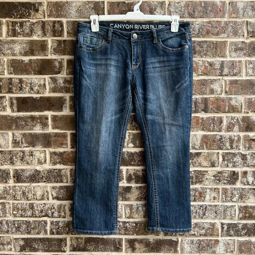 Canyon River Blues Damen Cropped Capri Jeans gerades Bein niedriger Bund Größe 10 - Bild 8 von 10