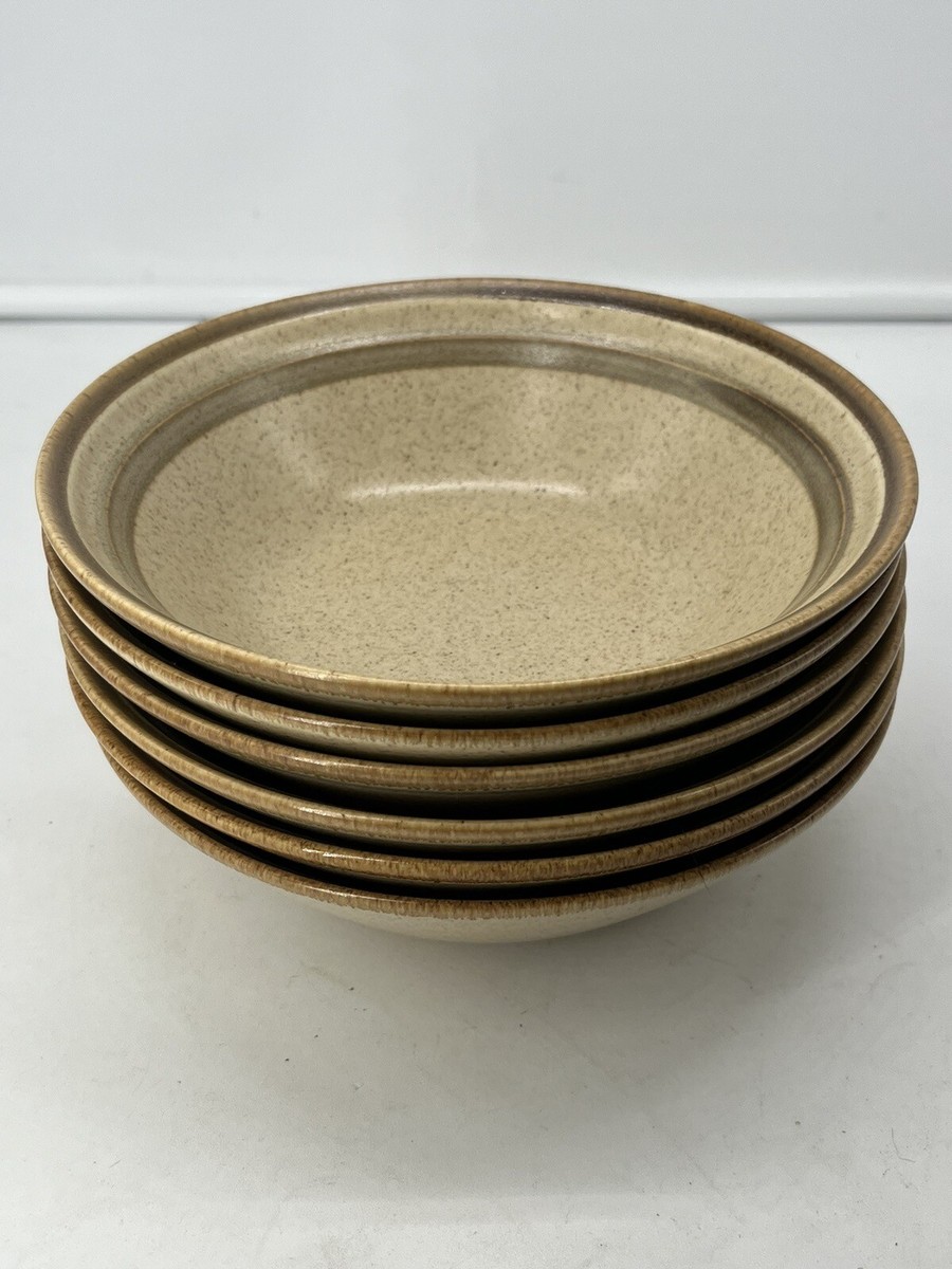 食器 A HOME BEAUTIFUL J7803 Japan Light Brown Stoneware Bowl Cereal