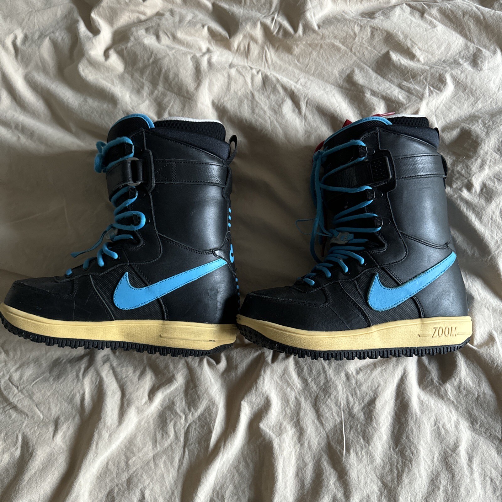 Nike Zoom Force 1 ZF1 Black / Blue Snowboard Boots Size US 6 eBay