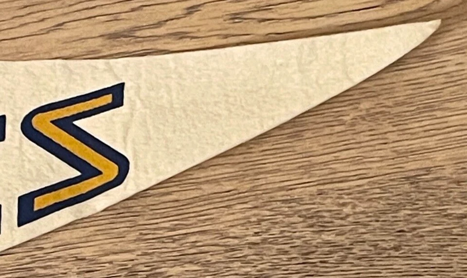 1970 Vintage ST LOUIS BLUES NHL banner 29” x 12” PENNANT BANNER SHARP COLORS - Image 4 of 4