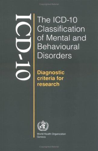 ICD-10 Classification of Mental and Behavioural Disorders : Diagnostic ...