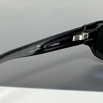 Maui Jim Mj-103-02 Sunglasses Mens Black Wrap Gray Lens 55  display picture 3