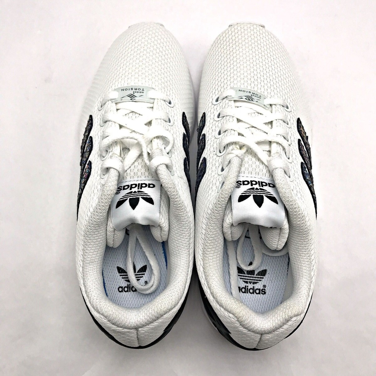 Adidas Originals ZX Flux Metallic Snake J White/Black Youth Adidas Originals ZX Flux Metallic Snake J White/Black Youth