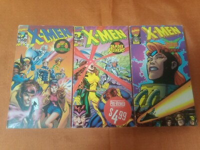  Marvel Comics X-Men night of the sentinels, Deadly Reunions,the phoenix sagaVHS