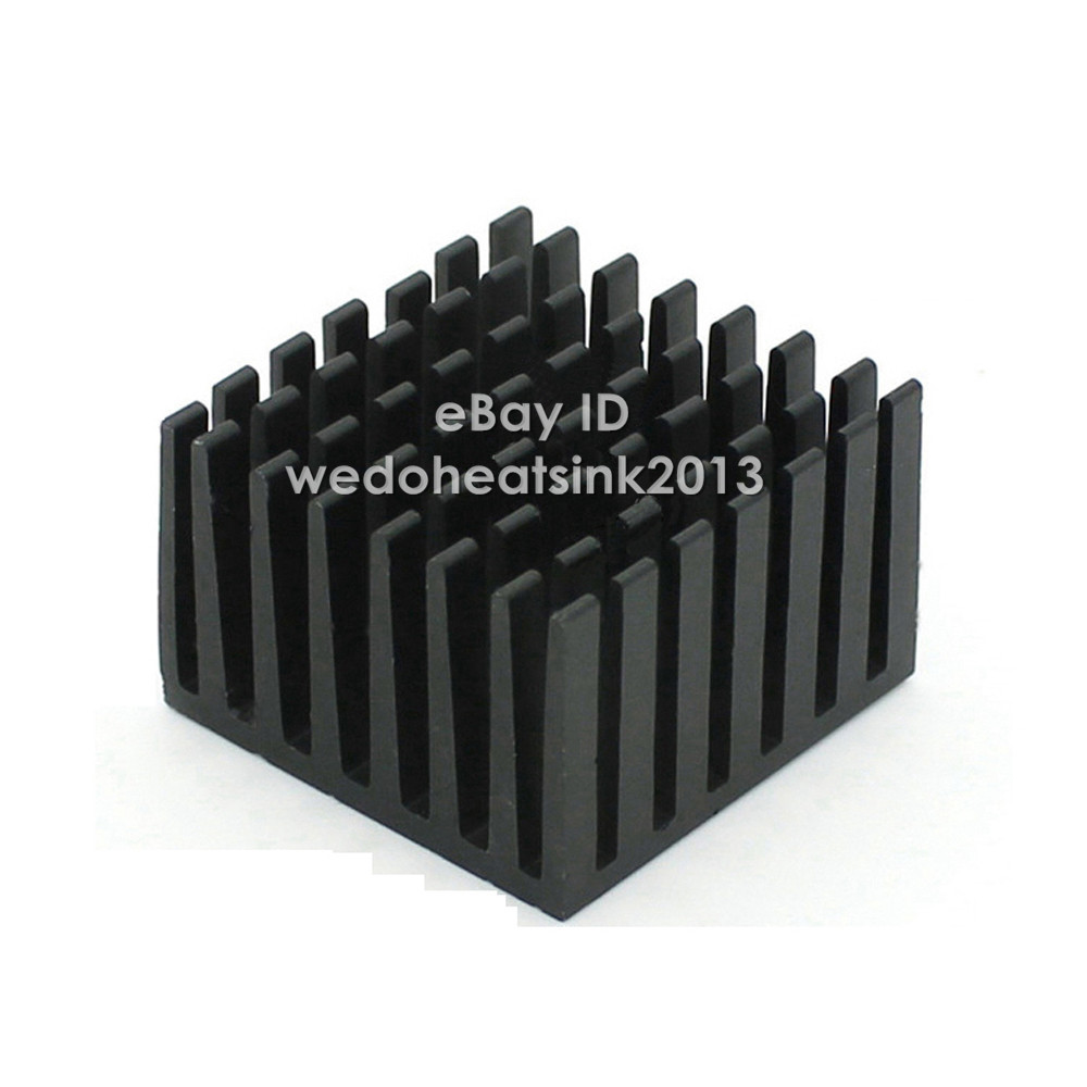 Niniang 20 Dissipatore di Radiatore in Alluminio Nero per Radiatore, 20 mm x 20 mm x 10 mm Niniang 20 Dissipatore di Radiatore in Alluminio Nero per Radiatore, 20 mm x 20 mm x 10 mm
