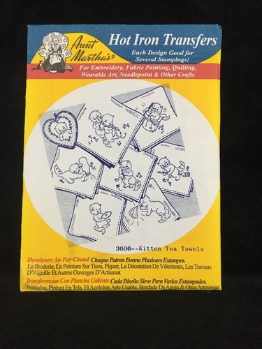 Iron On Transfers for Children's Quilts Crafts Tea Towels Aunt Martha's Choice - Picture 4 of 22