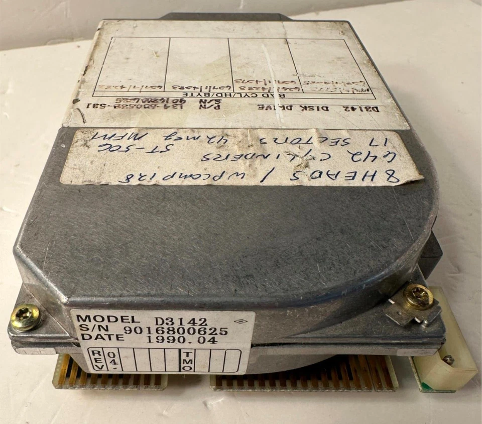 Vintage NEC D3142 42MB MFM 3600K 3.5” IDE Hard Drive Desktop ST-506 - Image 2 of 3