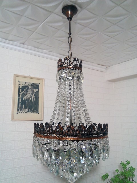 Chandeliers Lights For Seychelles Collection On Vintage French Style Brass And Crystal Beautiful Basket Chandelier 1970 S