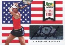 ACE AUTHENTIC 2013 GRAND SLAM ALEXANDRA MUELLER #NP-AM2 NATIONAL PRIDE AUTOGRAPH