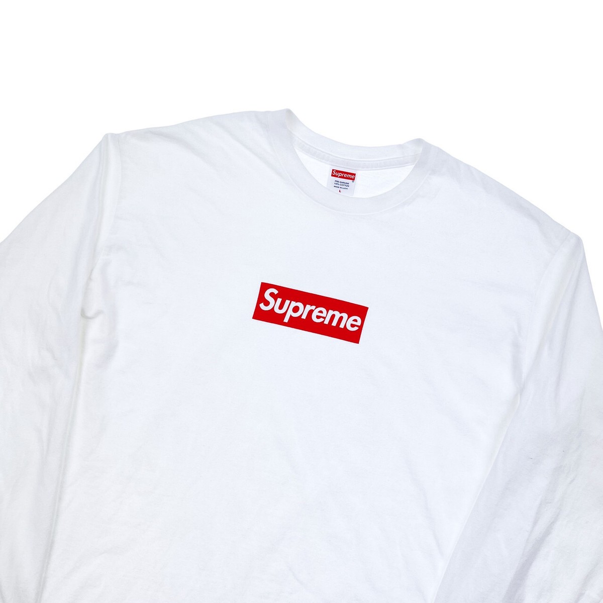 Supreme White Box Logo Long Sleeve T Shirt | eBay Supreme White Box Logo Long Sleeve T Shirt | eBay