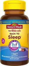 Nature Made Wellblends Back To Sleep Aid 100mg  Dissolve Tablets 40Fast