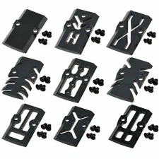 Black Anodized Aluminum Trijicon RMR Cover Plate for G17 G19 G26 Cut Slides