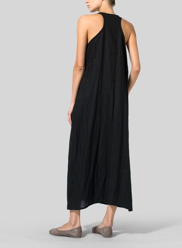 Linen Nightgown Lace Night Wear Sleepwear Night Dress Christmas Gift For Her - Picture 3 of 10