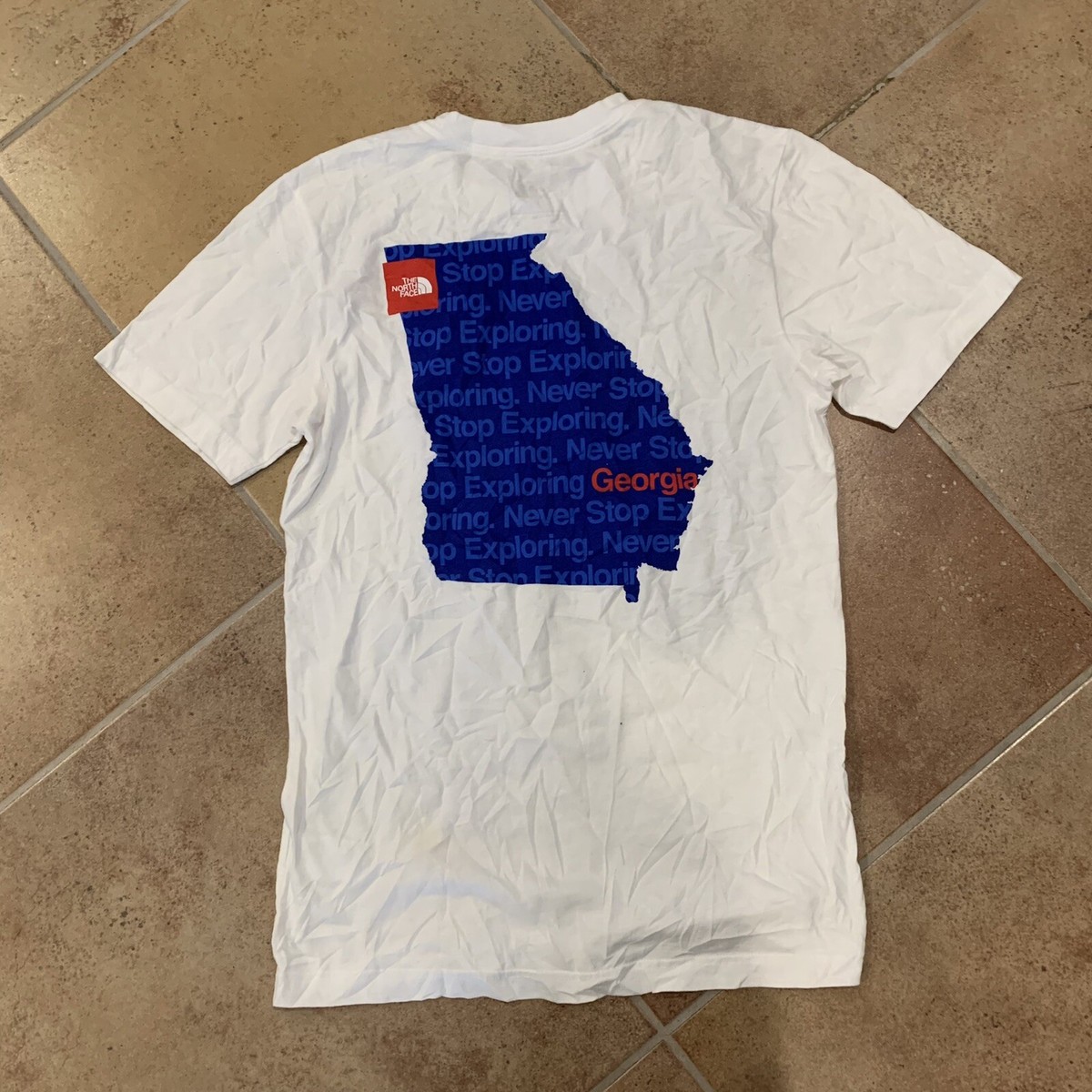 Mens The North Face 'Never Stop Exploring' T-Shirt Size XS