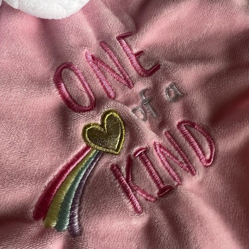 One Of A Kind Unicorn Lovey Pink Plush Animal Blanket Baby Starters - Picture 2 of 13
