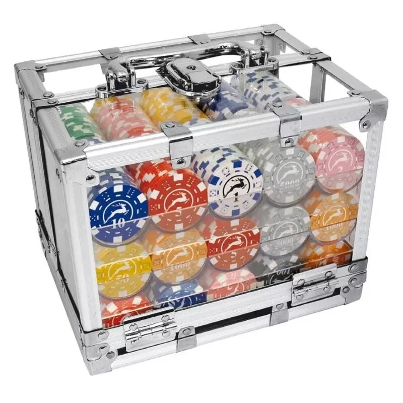 BOX IN ALLUMINIO MODIANO TRASPARENTE 600 CHIPS DA 14 GR. ( MO30764523) - Immagine 3 di 4