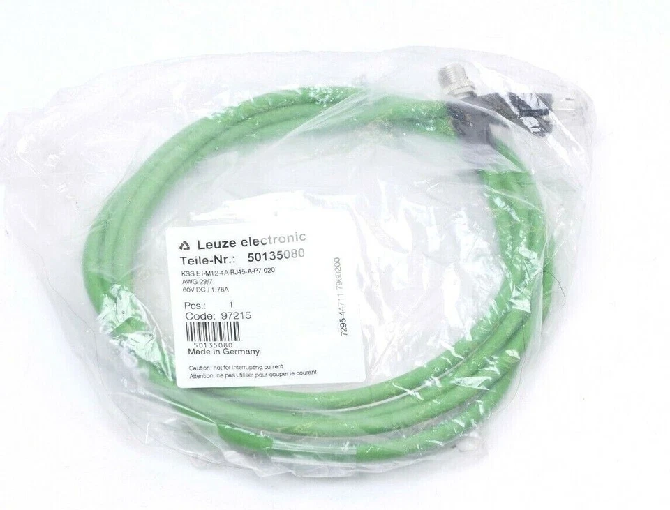 MARKENLOS Leuze Verbindungsleitung 2m KSS ET-M12-4A-RJ45-A-P7-020 | 50135080