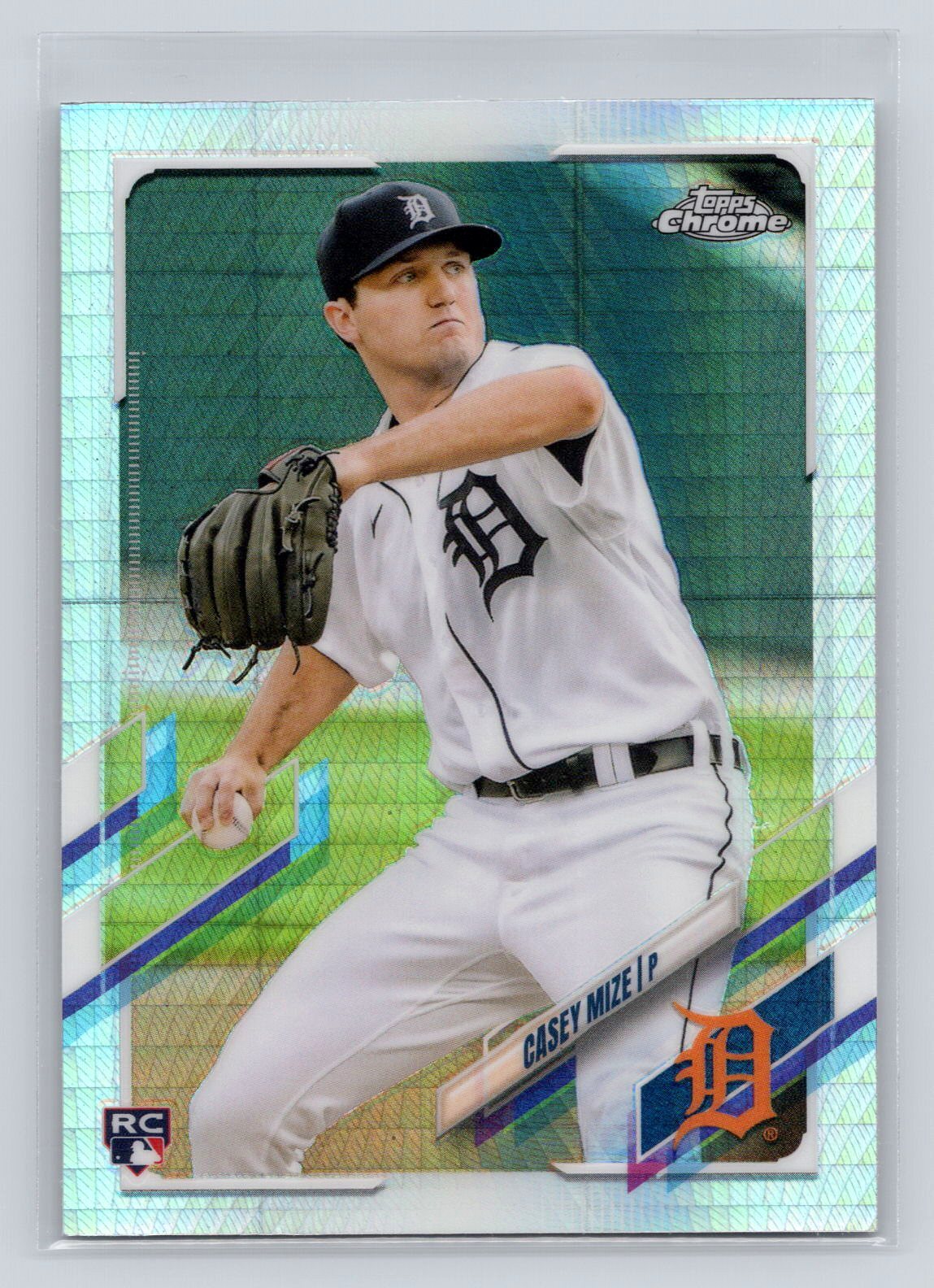 2021 Topps Chrome Casey Mize Prism Refractor Detroit Tigers