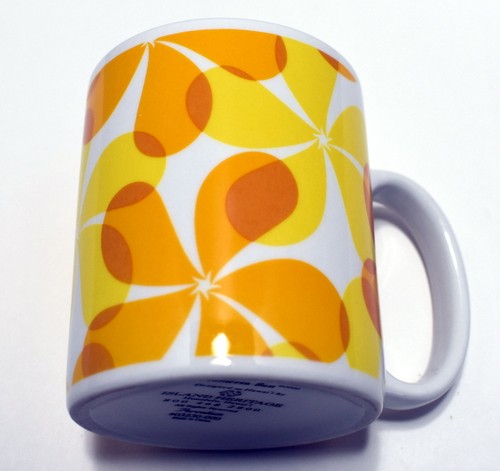 Cup Mug Island Heritage Plumeria Sun Honolulu Hawaii Porcelain Yellow Orange - Picture 8 of 8