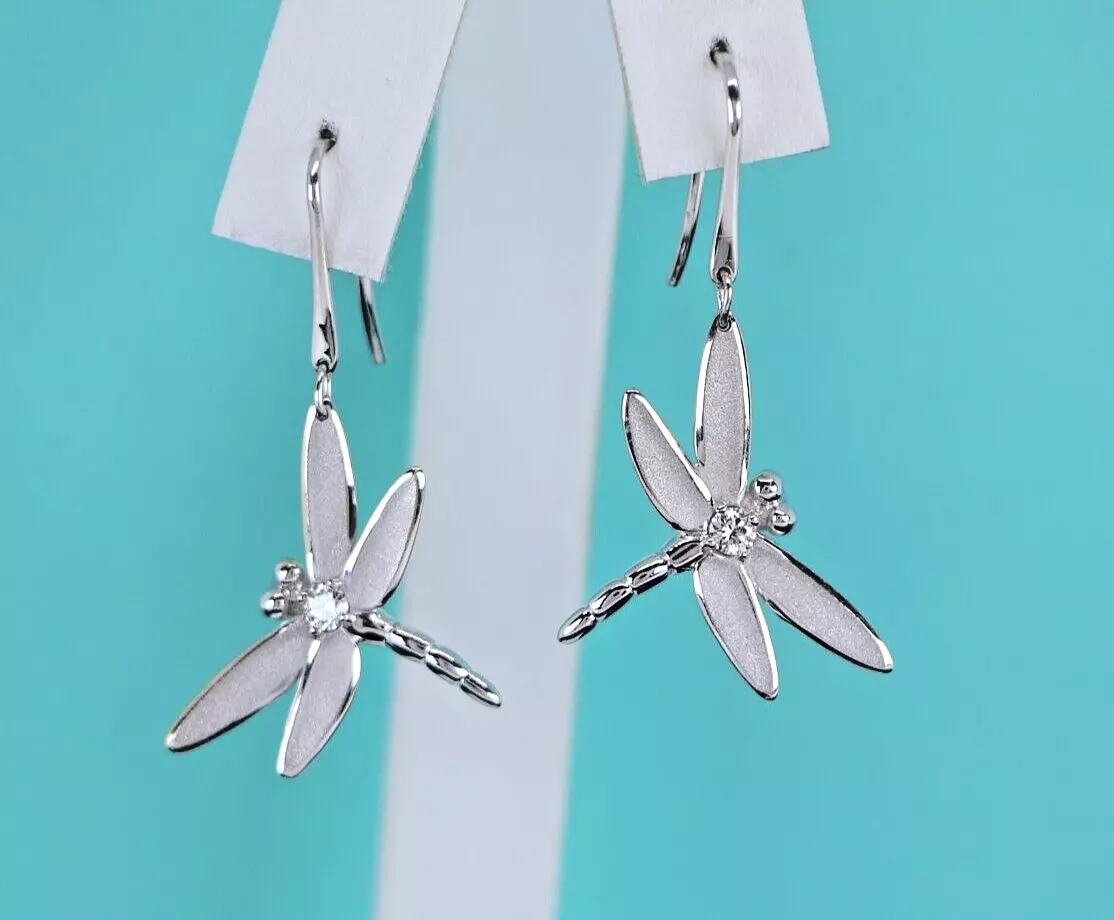 Tiffany & co white hotsell gold earrings