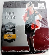 Flirty Flapper Adult Medium (6-8) Costume - NWT Halloween