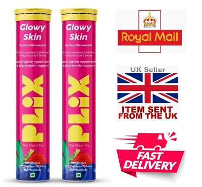 PLIX Glutathione Tablets With Vitamin C For Clear & Youthful Skin  Strawberry X30