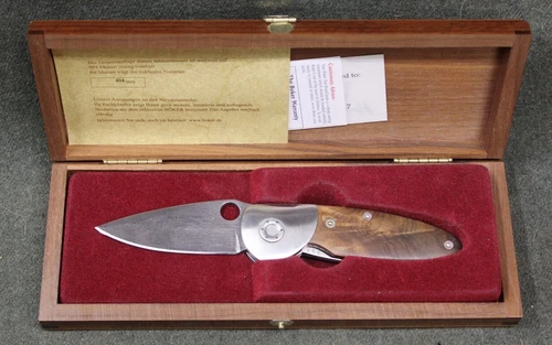2006 Boker Annual Masame Tsukuri Damascus Damast Folding Knife Made In Germany