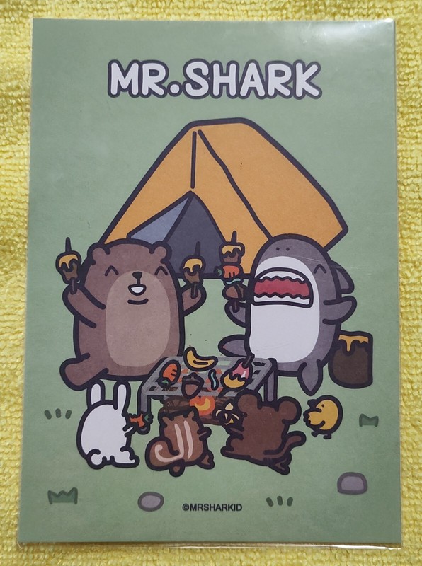 Product Name: Mr. Shark Postcard-Camping BBQ
