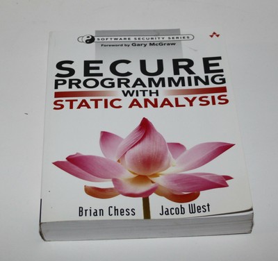 Secure Programming with Static Analysis by Jacob West and Brian Chess (2007, CD)