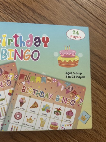 Birthday Bingo Game 24 Players For Kids Party Game Supplies Unopened - Picture 4 of 7