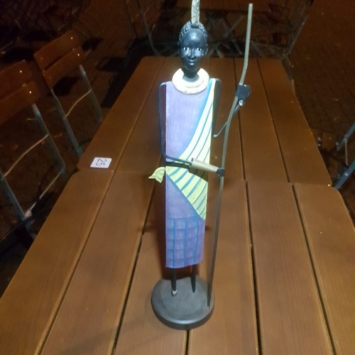 AFRIKANISCHE BLECH DEKO FIGUR
