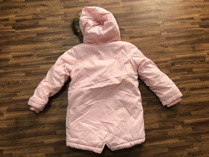 Chaqueta con Capucha Rosa Forrada de Vellón George Girls Talla XS (4-5) Foto 2 de 4