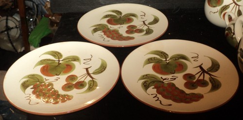 Set of 3 Stangl Orchard Song "10 Plates - Picture 2 of 3