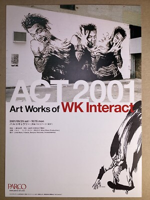 WK Interact Act 2001 Japan Exhibition Original Flyer PARCO