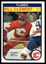 1982-83 O-Pee-Chee Hockey Card Bill Clement Calgary Flames #44 NM