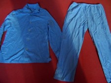 Bundeswehr Baumwoll Schlafanzug Pyjama hellblau Gr. 44 Jacke und Hose