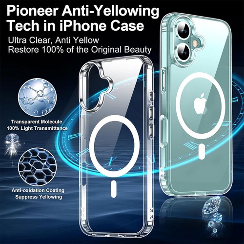 For iPhone 16 15 14 13 12 Pro Max MagSafe Magnetic Charge Case Shockproof Cover - Picture 9 of 29