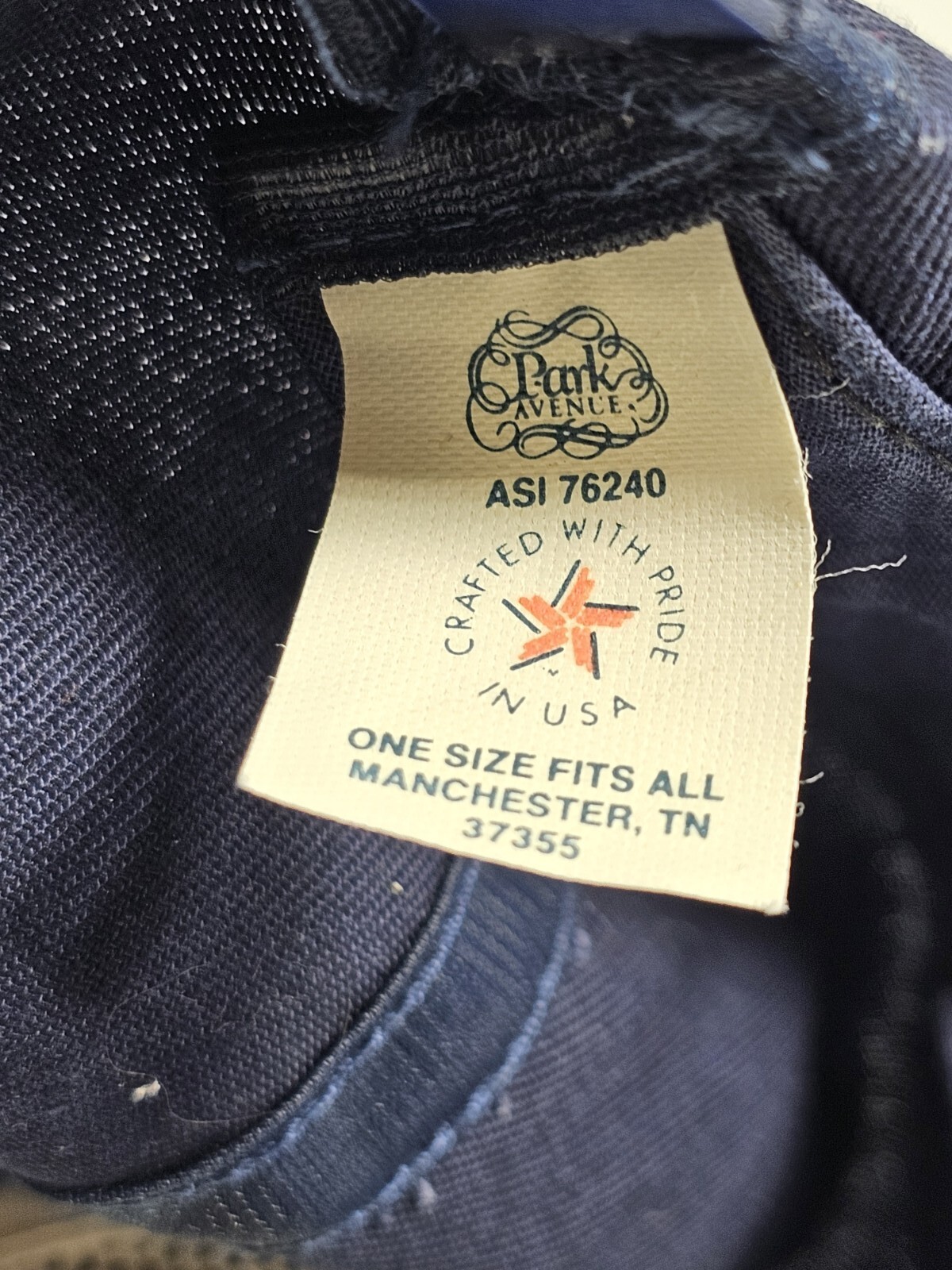 Vintage Whirlpool Corp Hat Blue Trucker Rope Made in USA Adjustable Park Ave TN