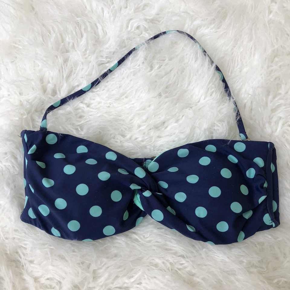 Mossimo Mujer Pequeño Bikini Traje De Baño Top Extraíble Tirantes Lunares  Foto 2 de 4