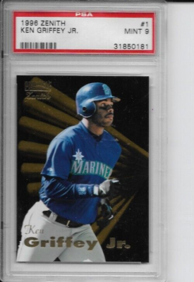 1996 Pinnacle Zenith card # 1 Ken Griffey Jr PSA 9 MINT Seattle