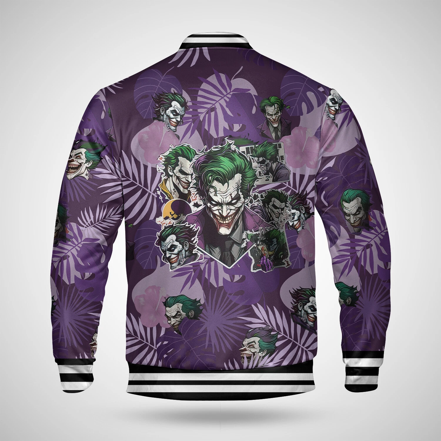 Horror Joker Clown Smiling Tropical Leaves Why So Serious Jacket