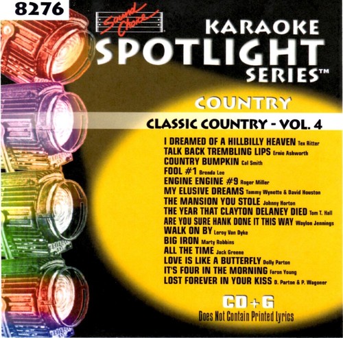SOUND CHOICE KARAOKE CLASSIC COUNTRY v. 4 cdg CD+G SC8276 HARD TO FIND 15 SONGS - Picture 1 of 2