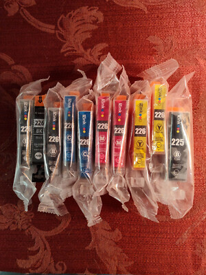 Canon 10-22 Inchiostri Con Chip Smart Per Stampanti Canon &ndash; Confezione Da 5 Cartucce Nuove, Compatibili Con Modelli 225, 226, MG5220, MG5320 E Altri Ricambi Per Stampante