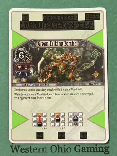 The Eye of Judgment Green Erlking Zomba #070 USED Ultra Rare Sony PS3 Set 1