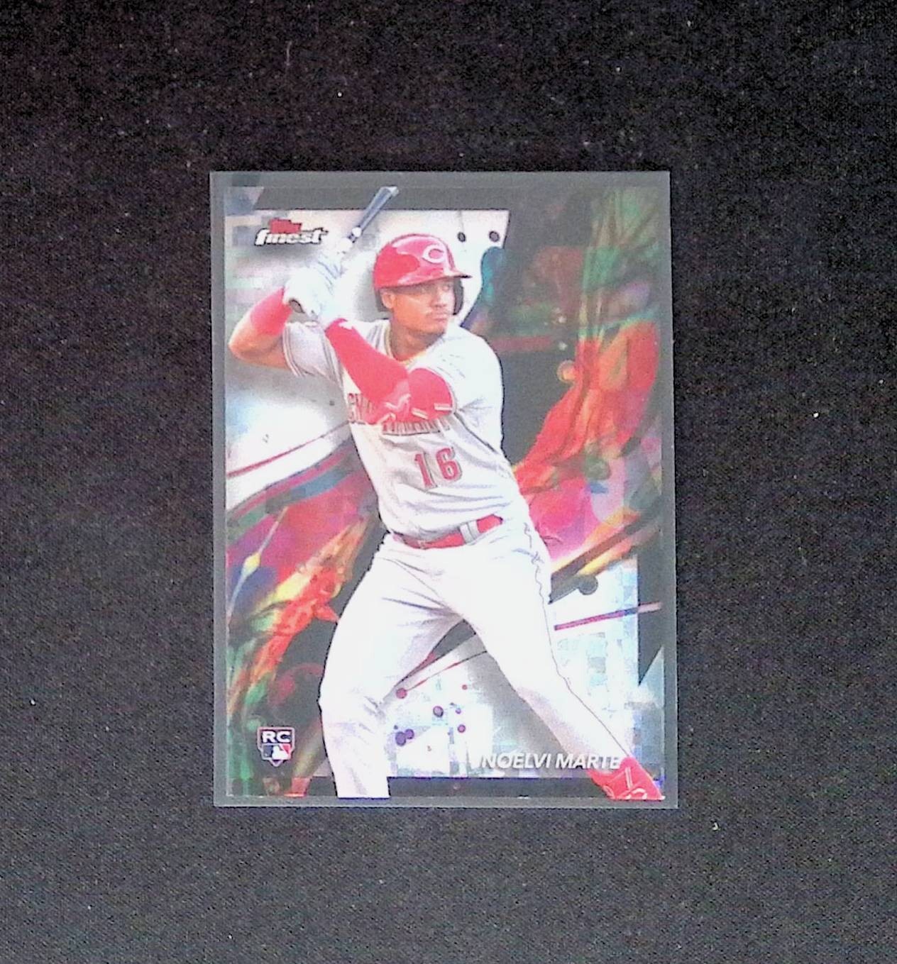 2024 Topps Finest Noelvi Marte Checkerboard Refractor Parallel Common Subset RC
